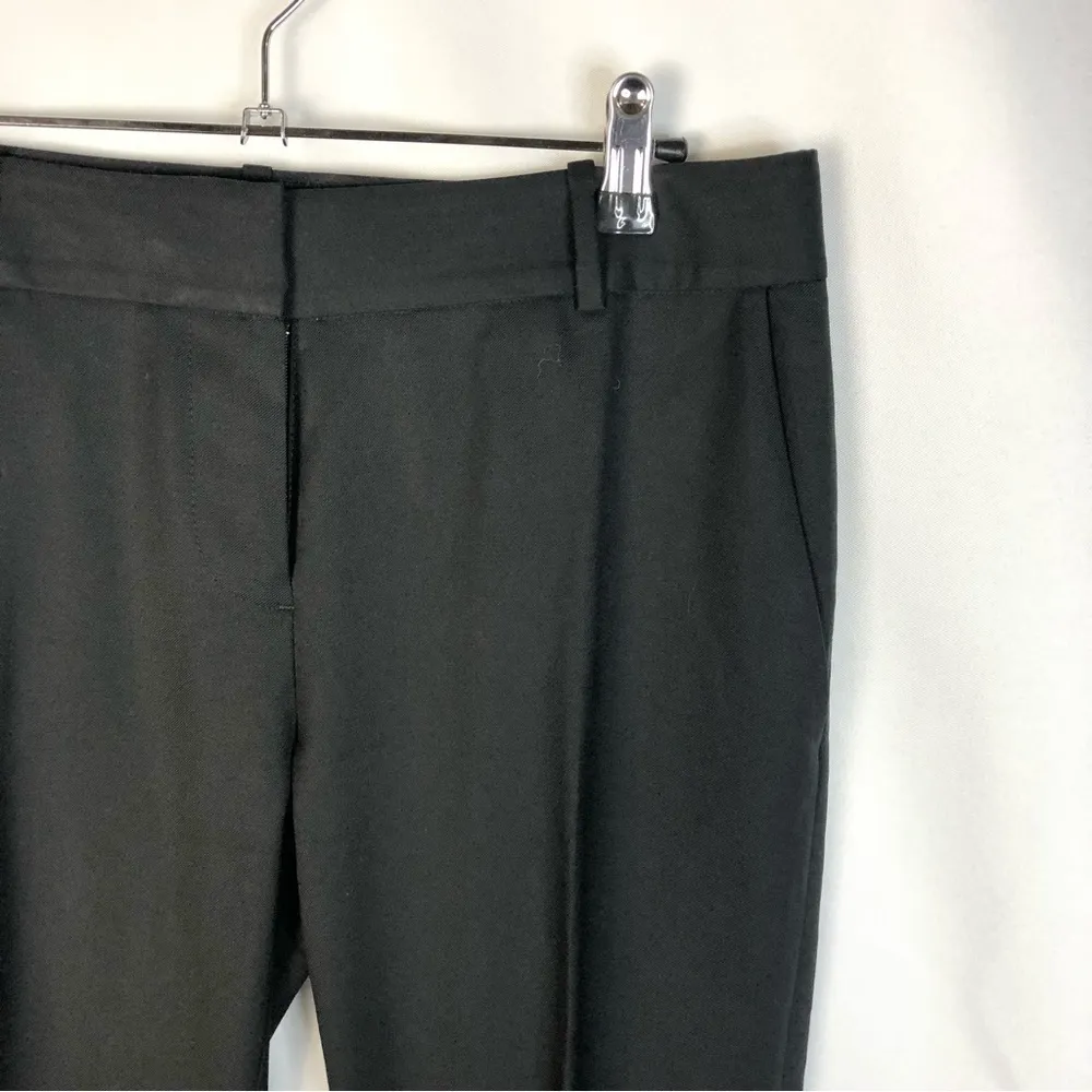 J. Crew Black Super 120s Wool Wide Leg Dress Pants 0 - Image 5