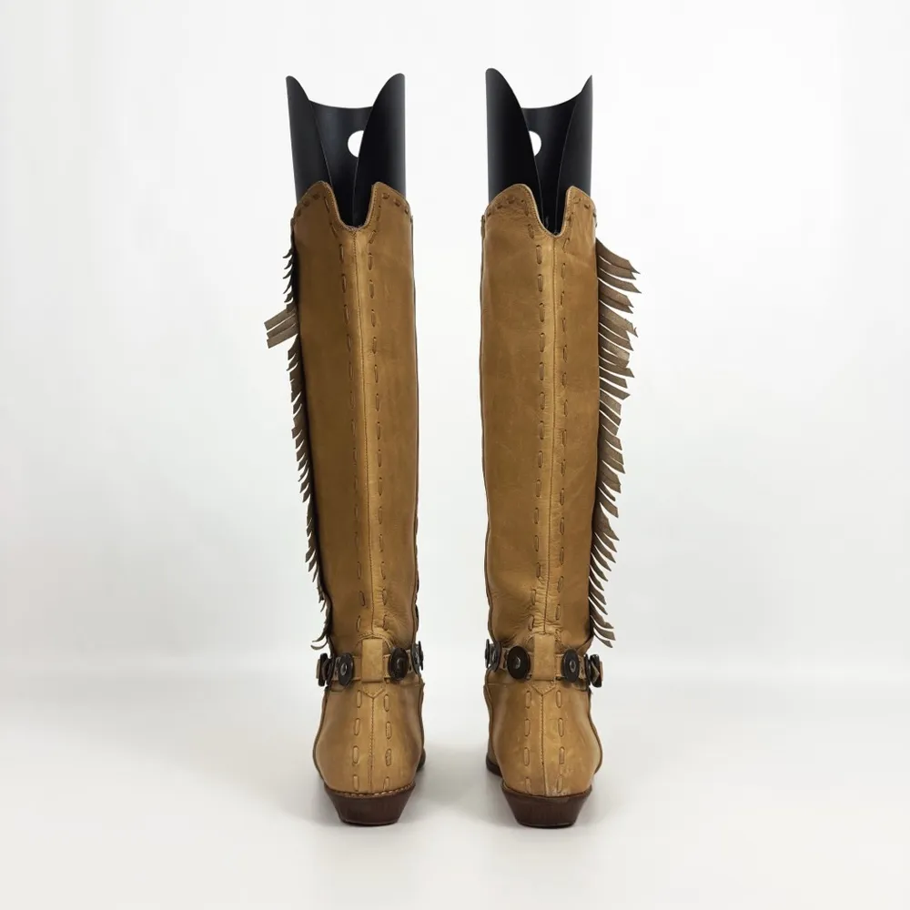 Vintage Western Fringe Medallion Knee - Image 7