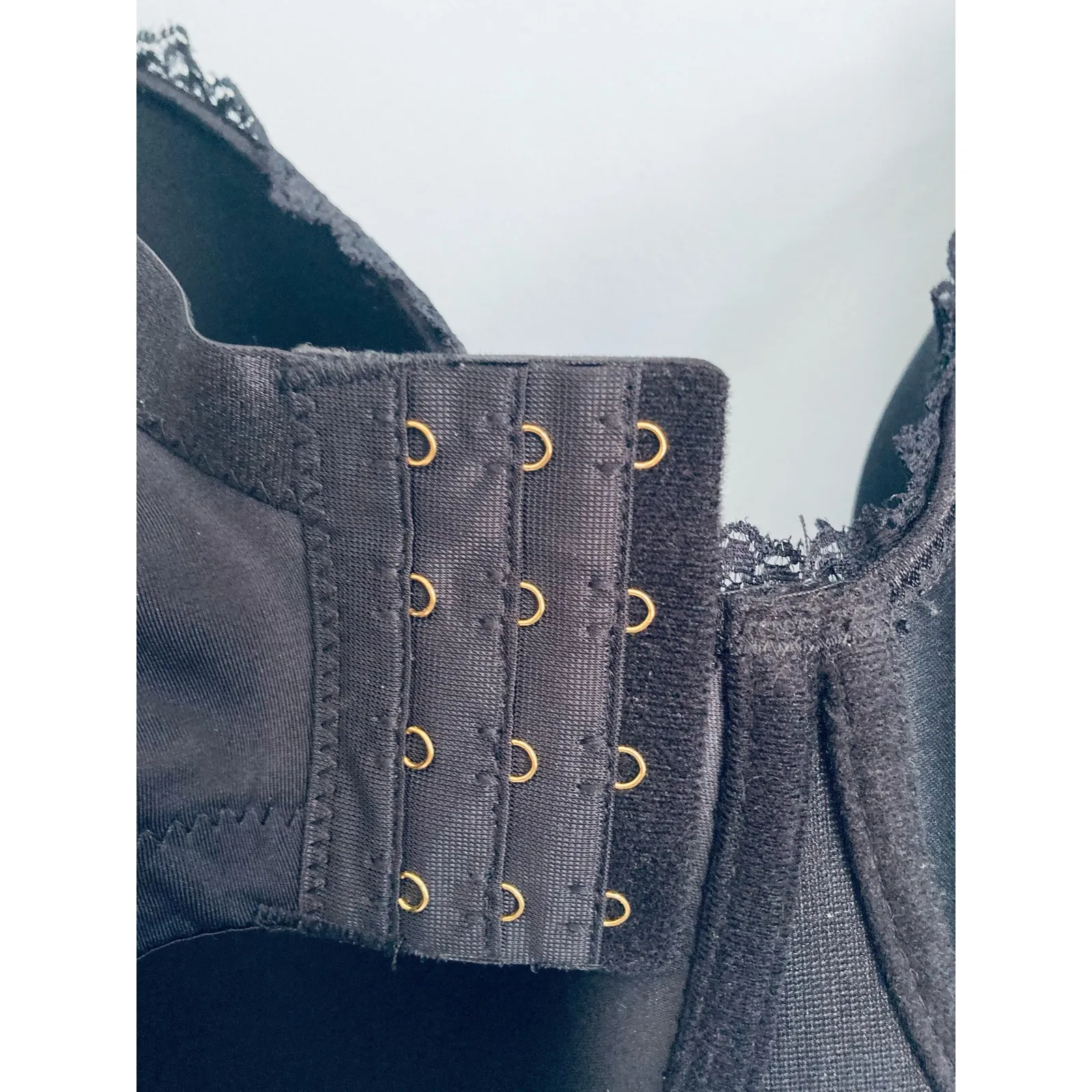 Ashley Stewart Smoothing Plunge Butterfly Bra Black 44H - Image 7