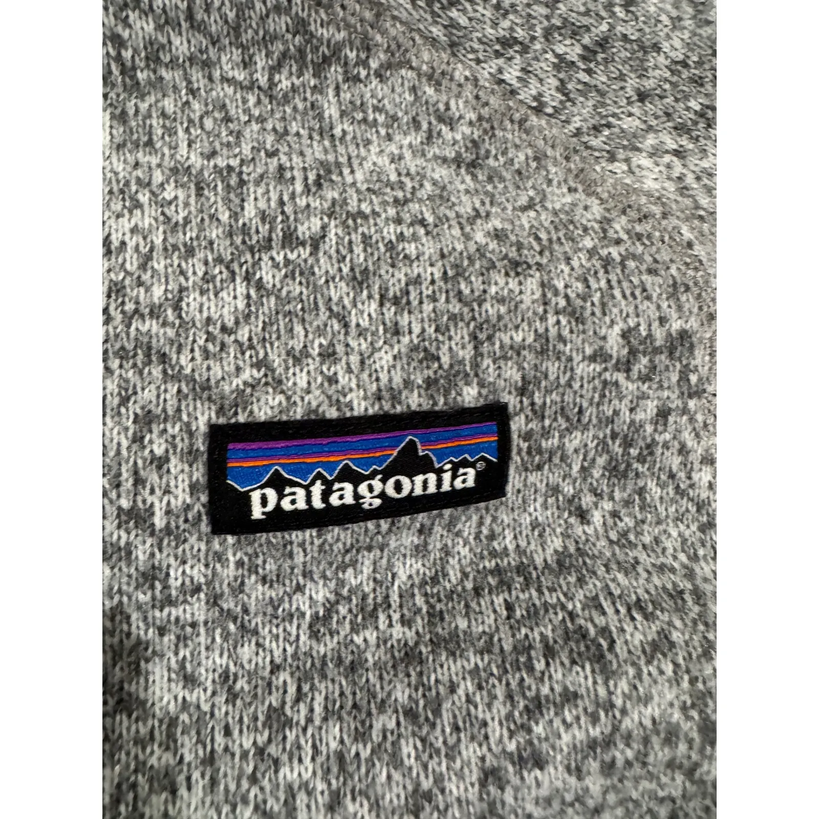 Patagonia Better Sweater DialogTech Logo Gray Quarter Zip Pullover‎ Jacket XS - Image 3