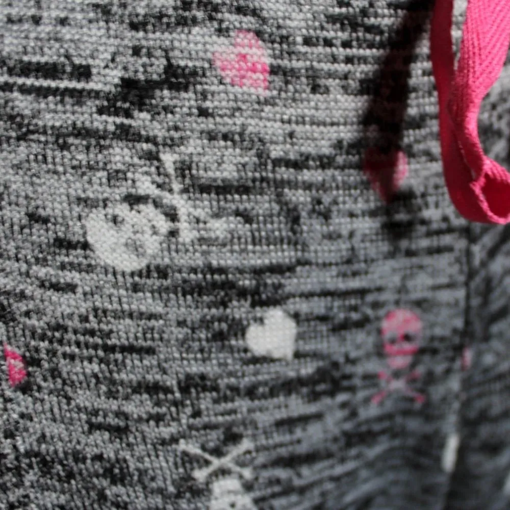 Vintage Y2K 2007 Black White Knit Like Capri Cut Lounge Pants Size XL Juniors - Image 6