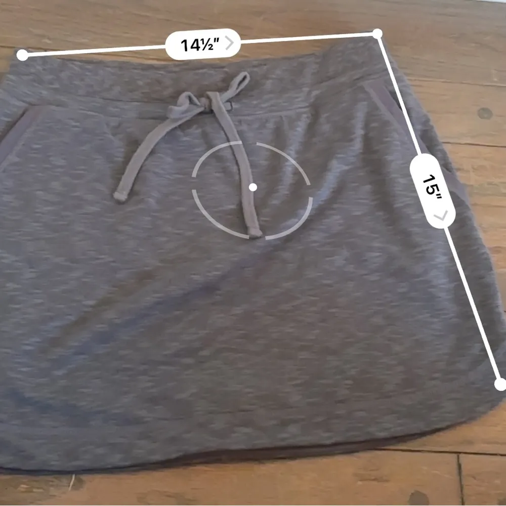 ATHLETA Techie Terry Skort in Gray Size Medium - Image 5