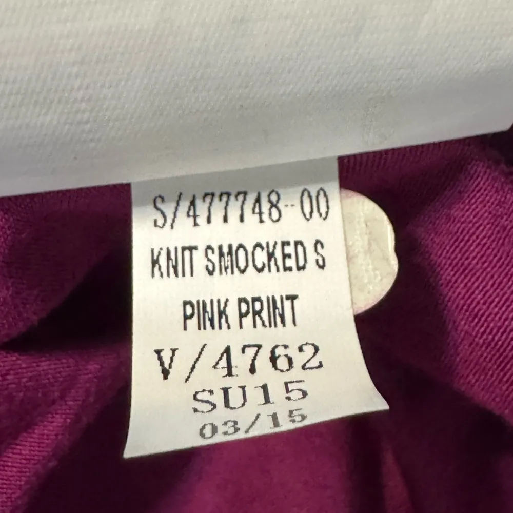 Old Navy Women’s Jersey Knit Circle Smocked Skirt Magenta Print Size M NWT - Image 11