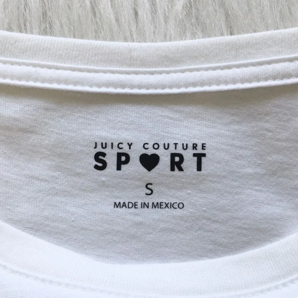 🔃Juicy Couture Sport Logo White Crop Top - Image 5