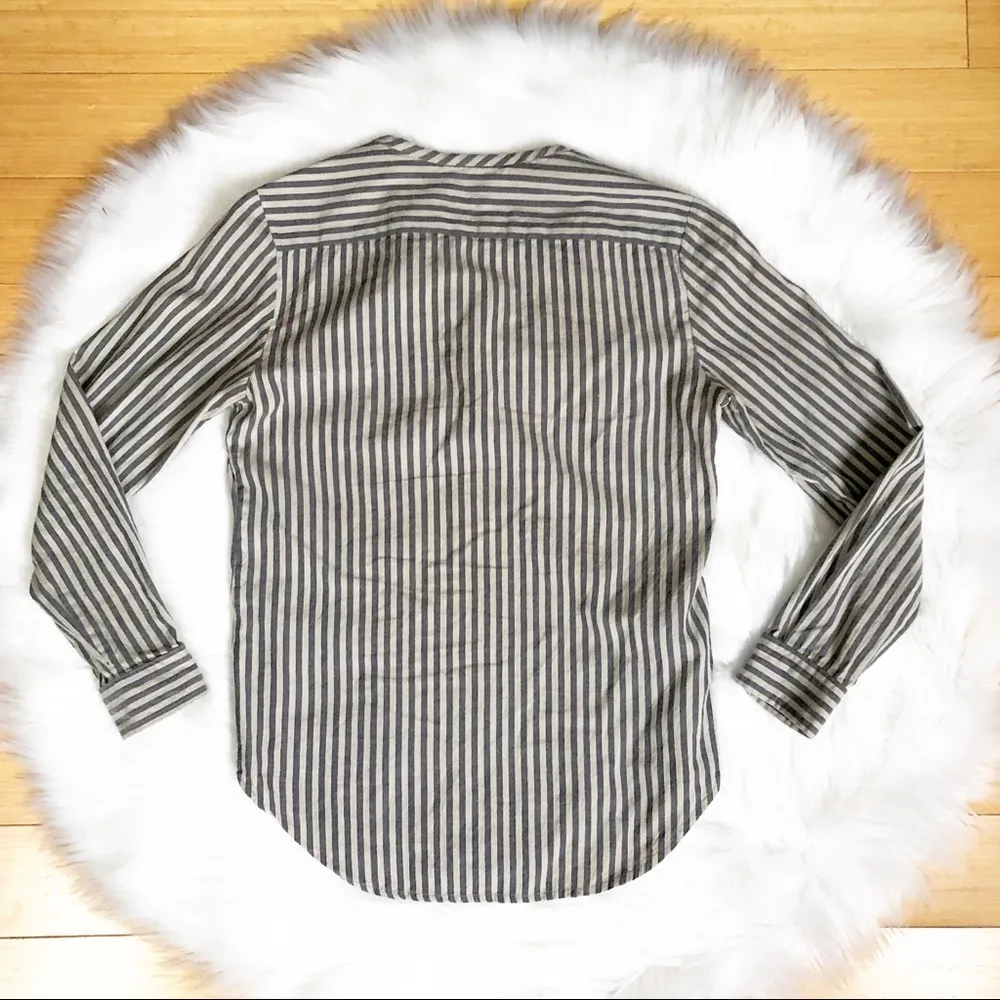 Isabel Marant Etoile Striped 1/4 button Popover S - Image 6