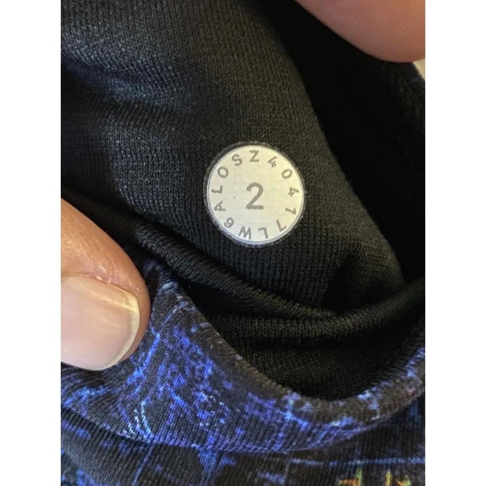 Lululemon Wunder Under Hi-Rise Blue City Lights 28" Active Leggings Women's Sz 2 - Image 5