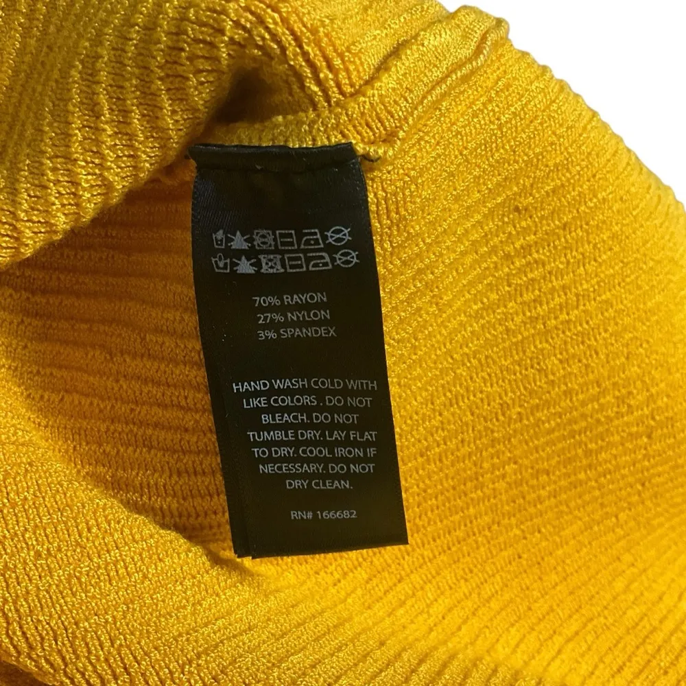 House of Harlow 1960 Ribbed Bodycon Dress in Marigold Size L - Image 14