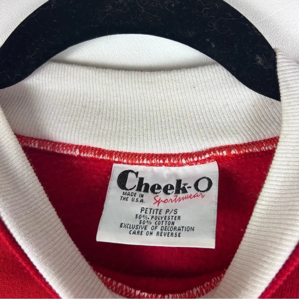 Vintage 1990s Schools Over Embroidered Red Crewneck Sweatshirt Size undefined - Image 4