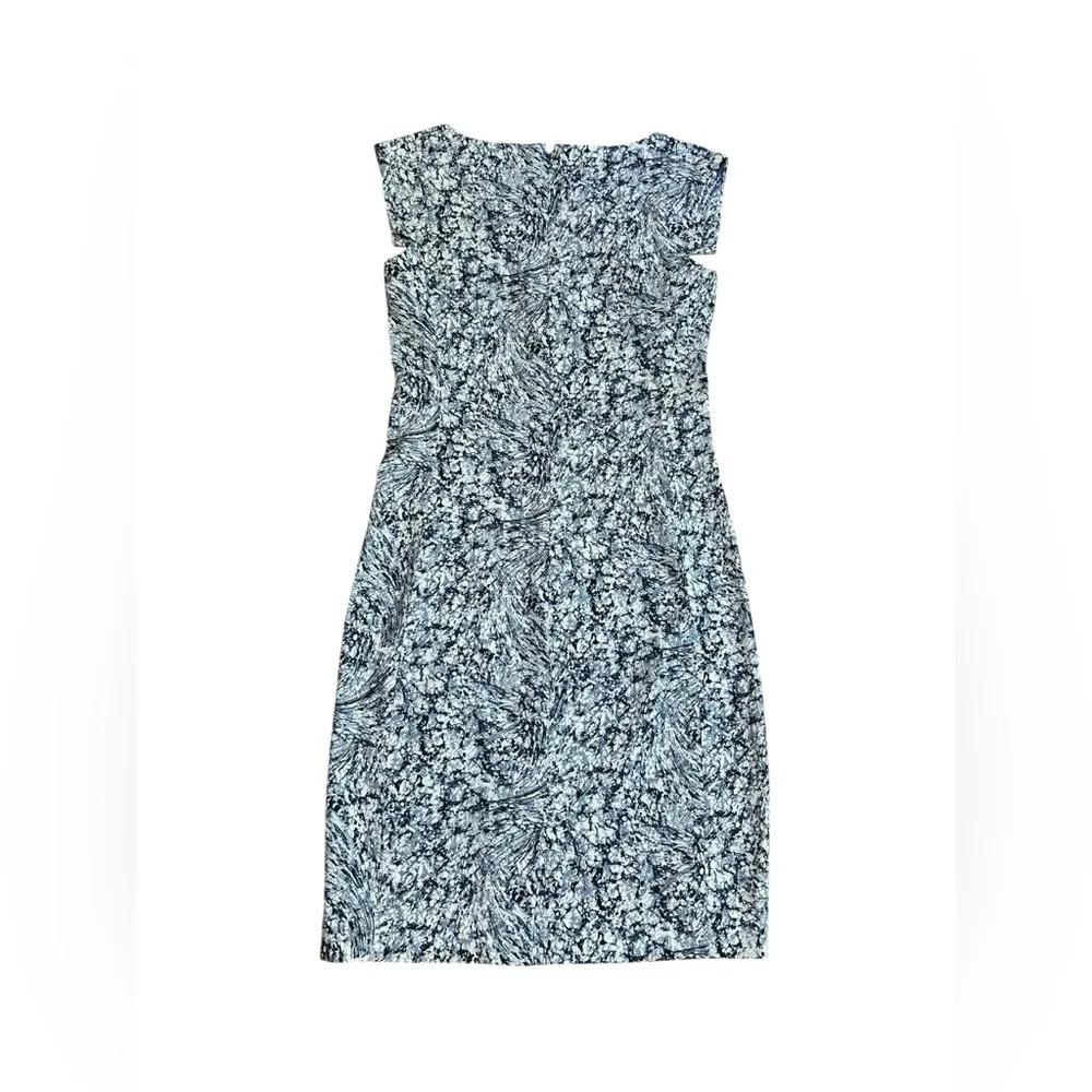 M.M.LaFleur Sarah 4.0 Dress in Indigo Marble Size 0 Petite Blue Black White - Image 10