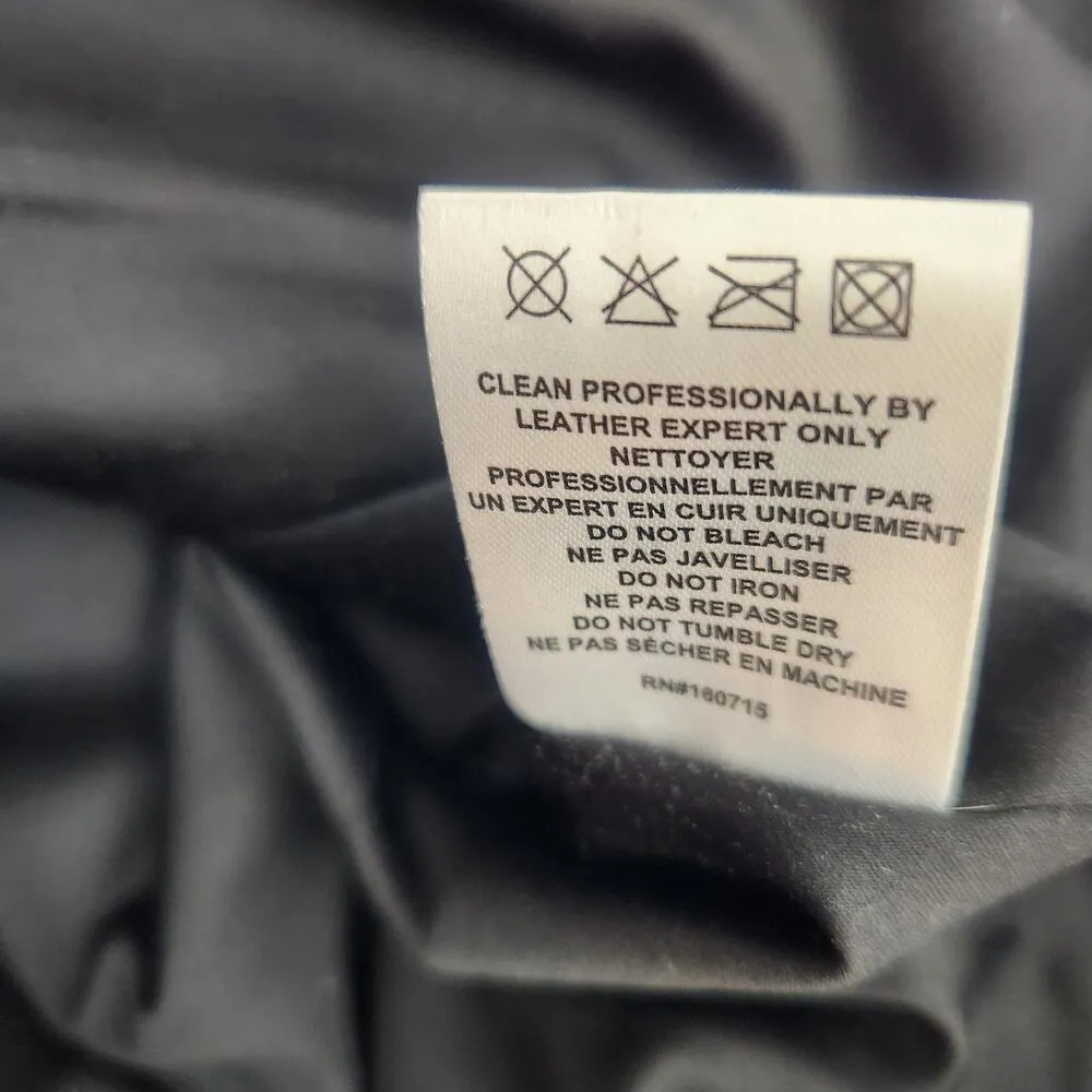 Retrofete Fae Patchwork Skirt Black Lamb Leather Goat Suede Size Large NWT - Image 9