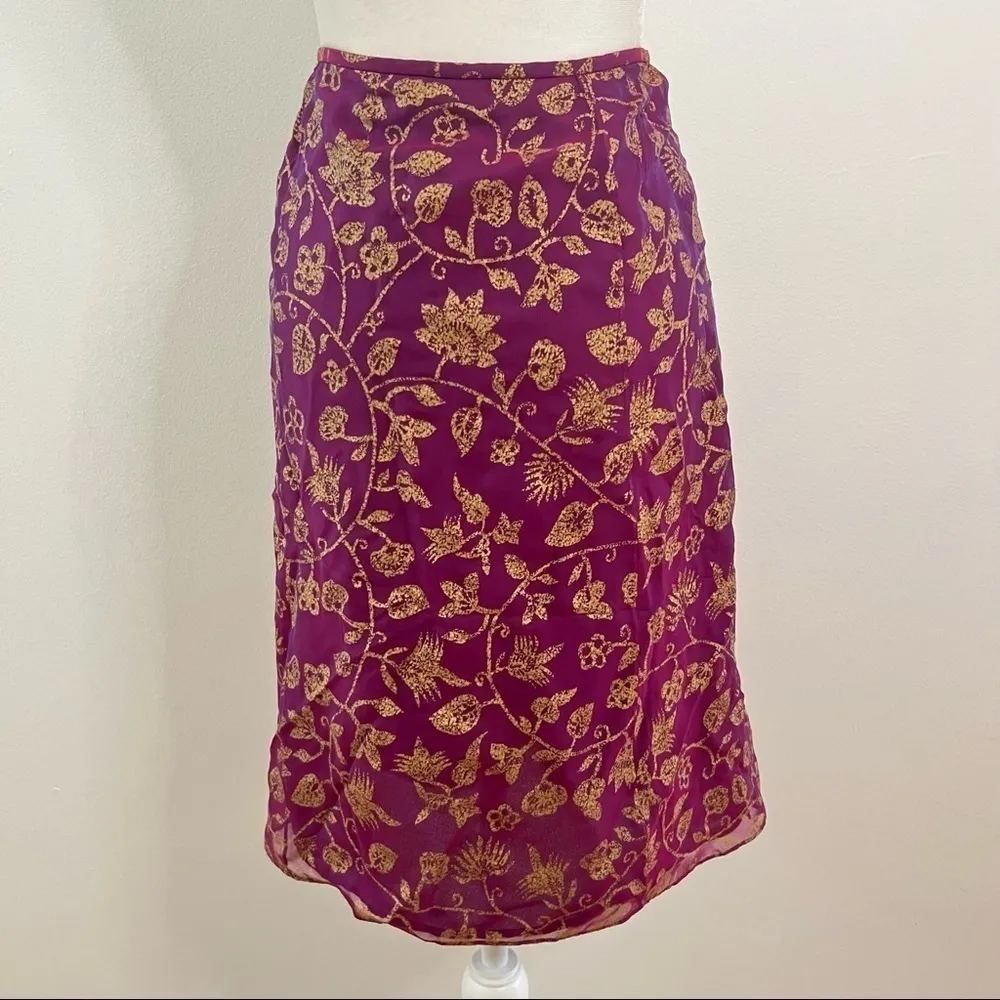 LAFAYETTE 148 Purple Midi Skirt - Image 3