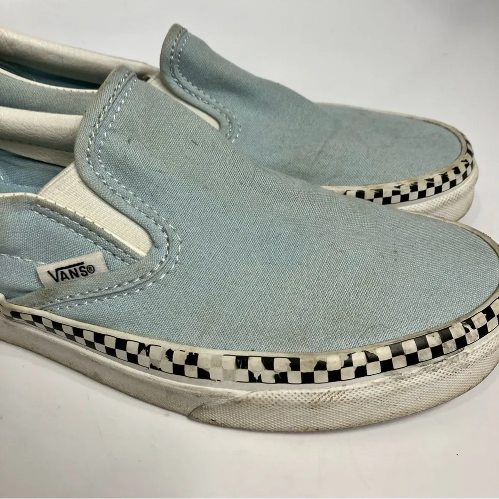 Vans‎ low top trainers sneakers light blue white - Image 3