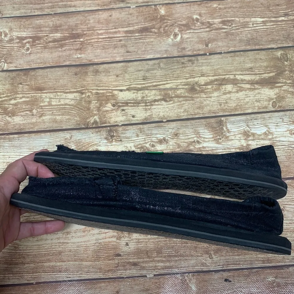 Sanuk Women's Size 10 My Sidewalk Surfer Yoga Mat Slip On Shoes Metallic - Image 3