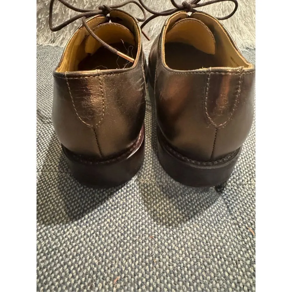THE OFFICE OF ANGELA SCOTT Ms. Presley Copper Bronze Leather Womens Derby Oxford Brown Size 7.5 - Image 3