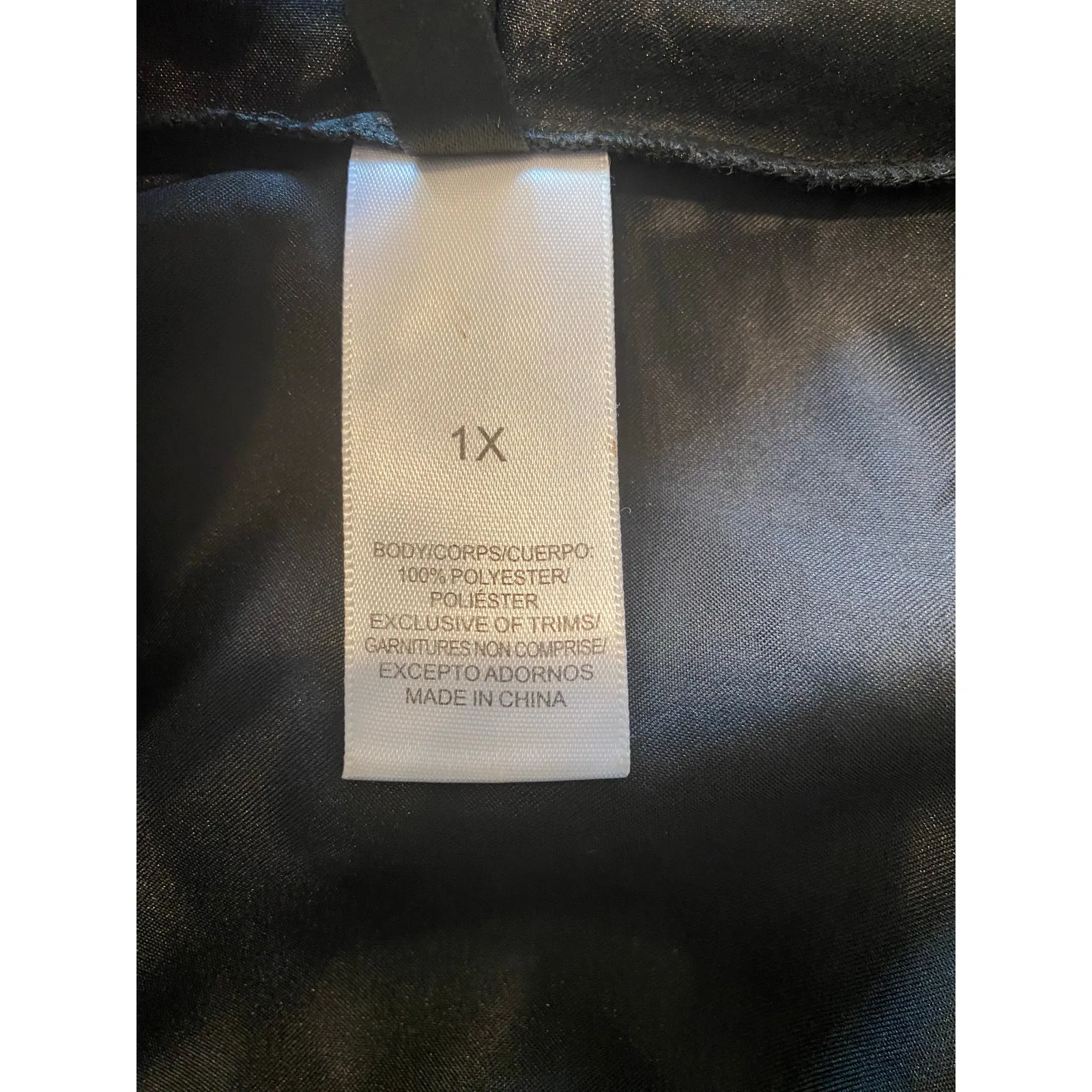 Adore Me Black Satin Robe Womens 1X Kimono Sleeve Tie Belt Lounge Sleep Sexy - Image 7