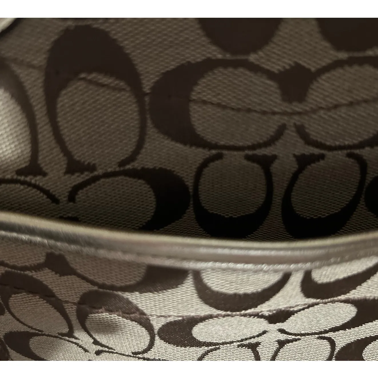 Coach‎ Signature Leather Floral Bleecker Canvas Satchel Bag F16276 - Image 7