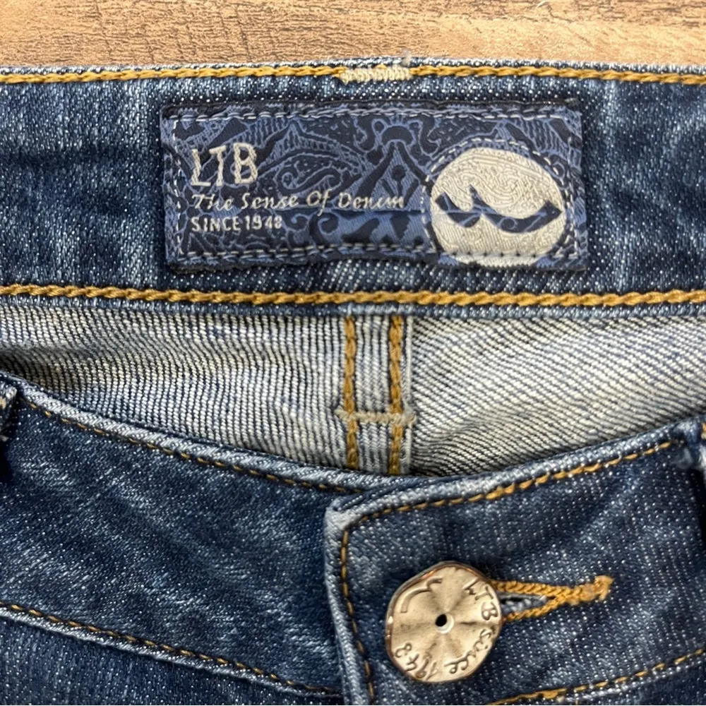 LTB Low Waist Denim Jeans Womens No Size Tag Long Basic Neutral Casual Festival Blue - Image 7