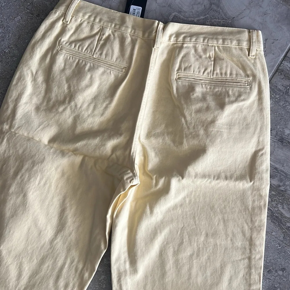 Anthropologie’s Edwin Maiia Trouser Wide Leg Jeans in Lemonade, Size L NEW $228 - Image 10