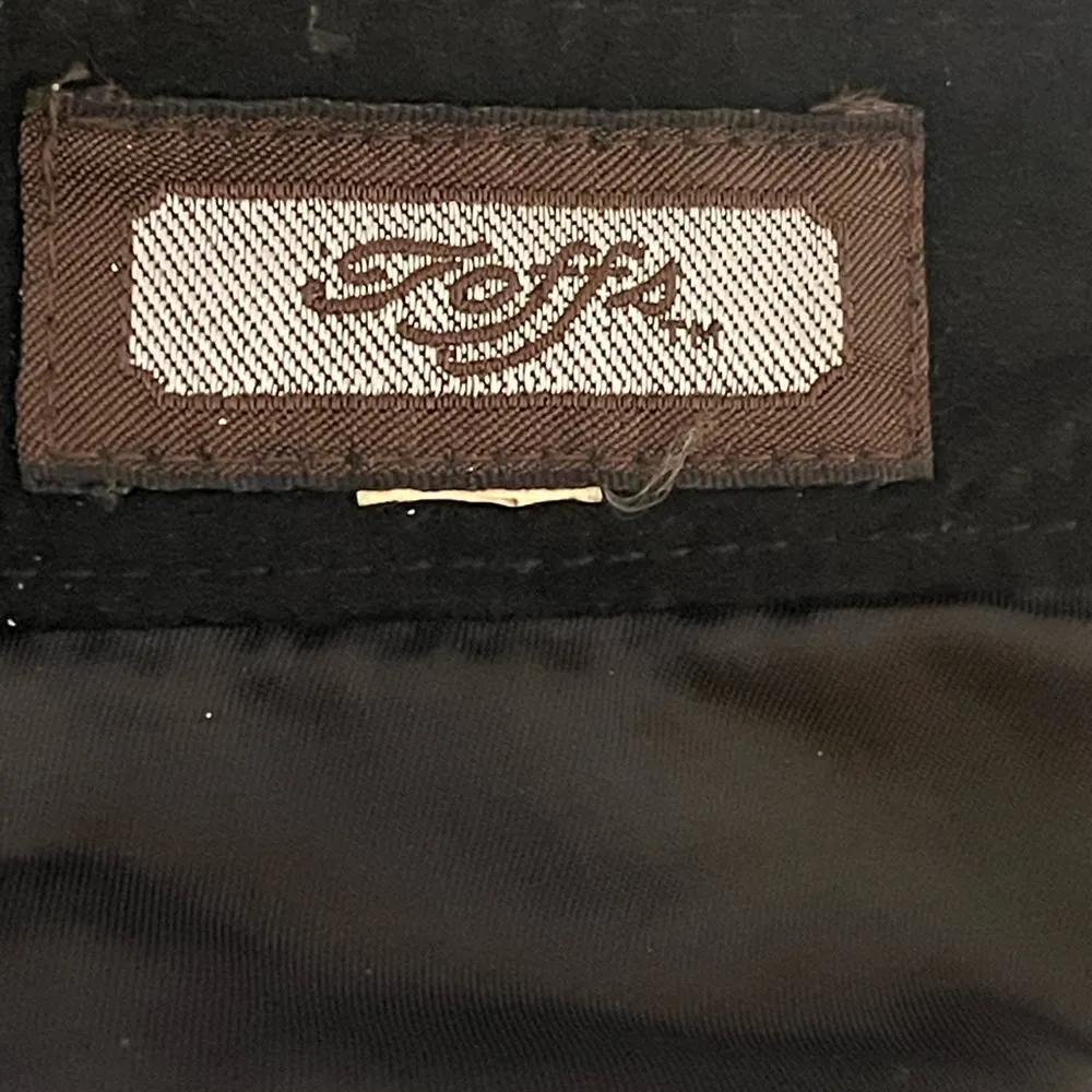 Vintage Toffs Black Suede Pencil Skirt Size Small 100% Pig Suede Lined - Image 2