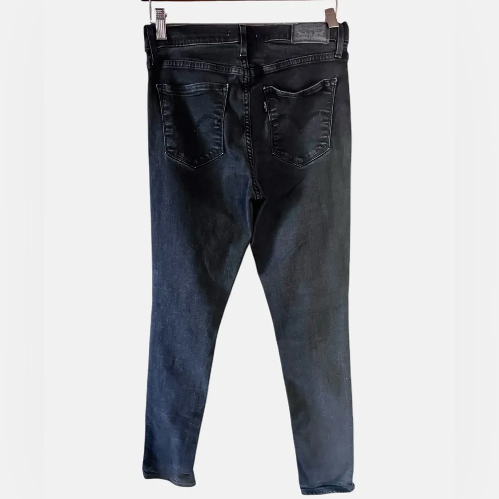 Levi's 311 Women's Shaping Skinny Mid-Rise Tummy Slimming Jeans Black 29 Biker - Image 4