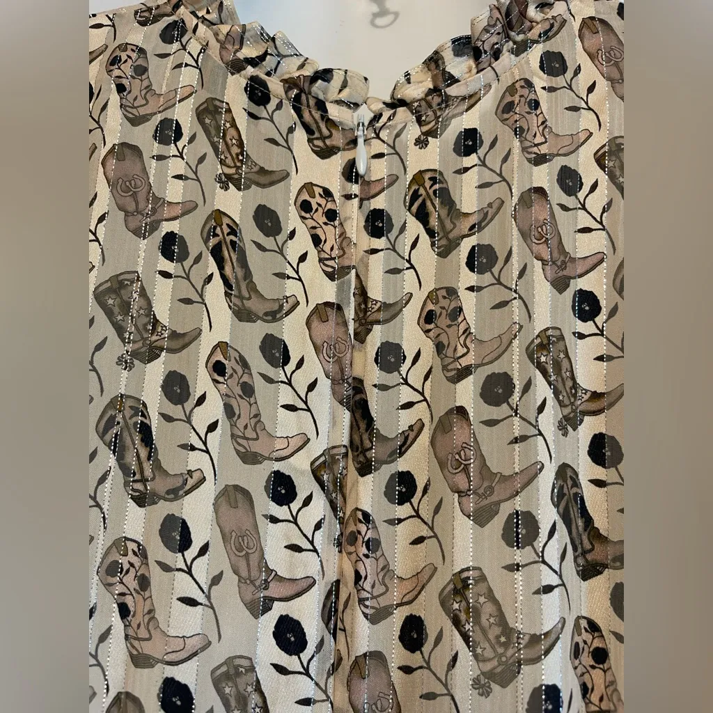 Sandro paris
 Cowboy Boot Long Sleeve Dress - Image 6