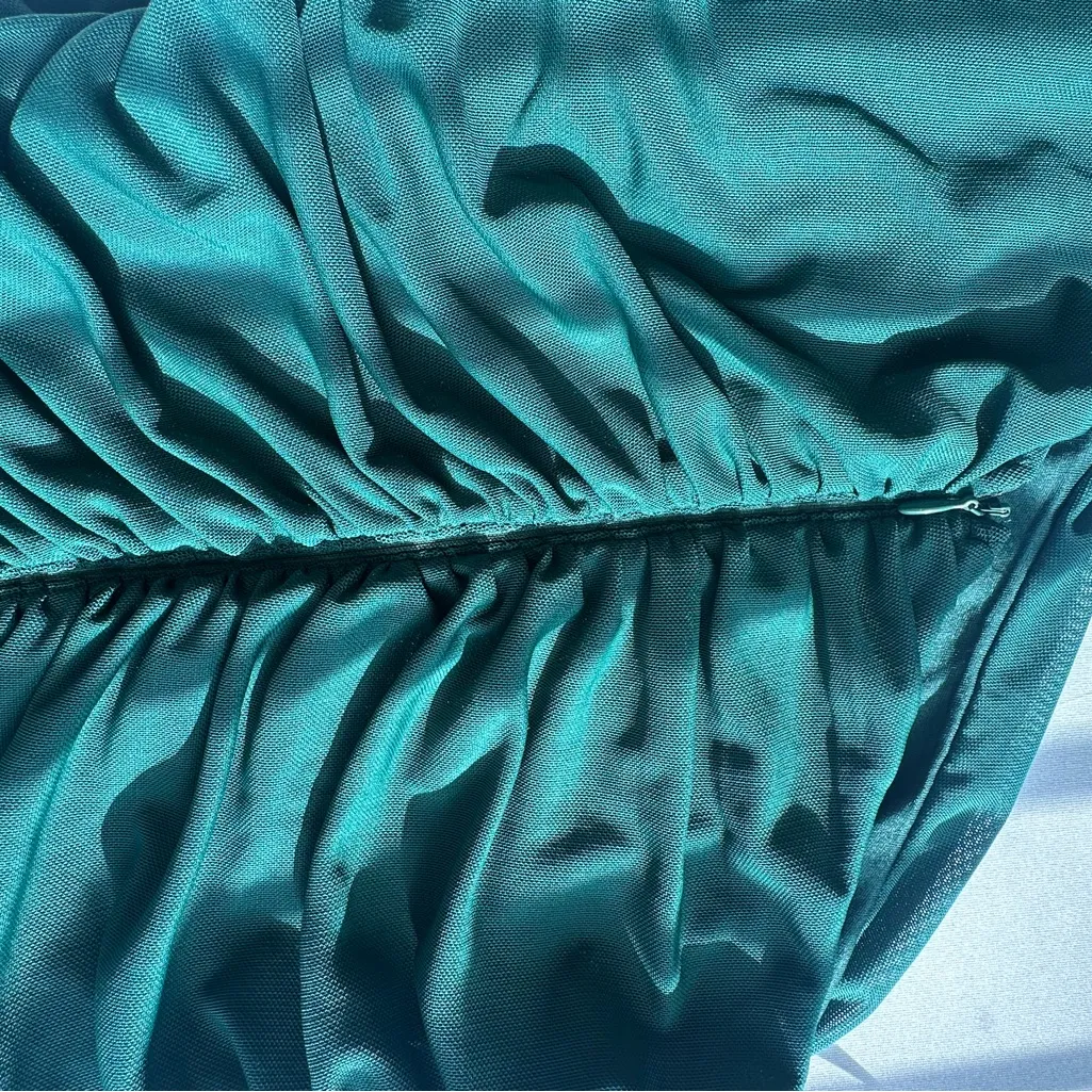 Hello Molly Teal Dress with Pink Tag - Image 4