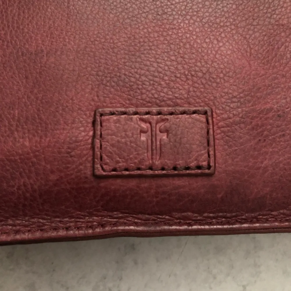 Frye Jade Studded Cross Body Shoulder Bag Purse Brick Red Cherry Red NEW - Image 8