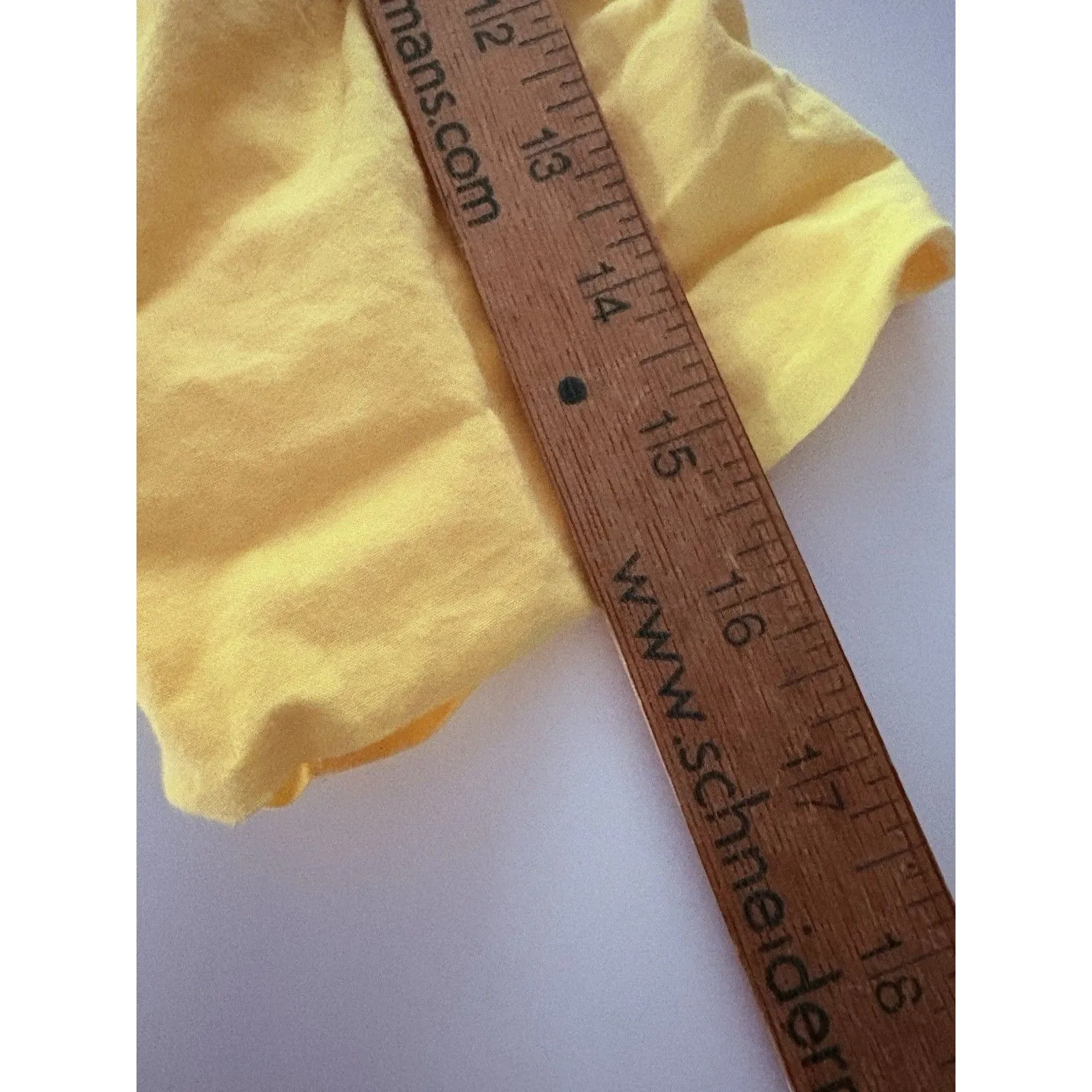 James Perse Shirt Womens 2 (M) Yellow Ribbed Slub Sides Roll Tab Sleeve Fitted - Image 12