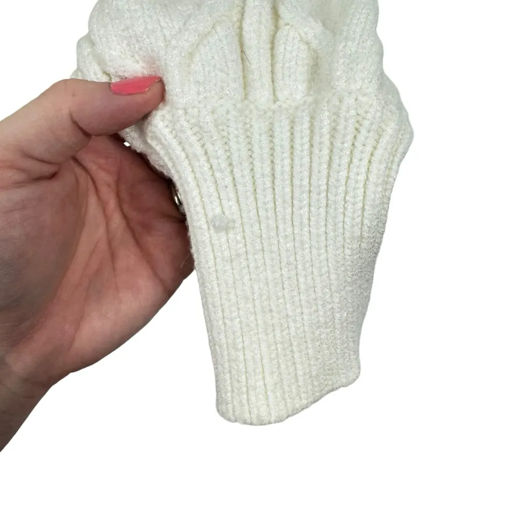 CAMILA COELHO Revolve Safaa Sweater Chunky Cable Knit Cropped Open Back Medium - Image 11