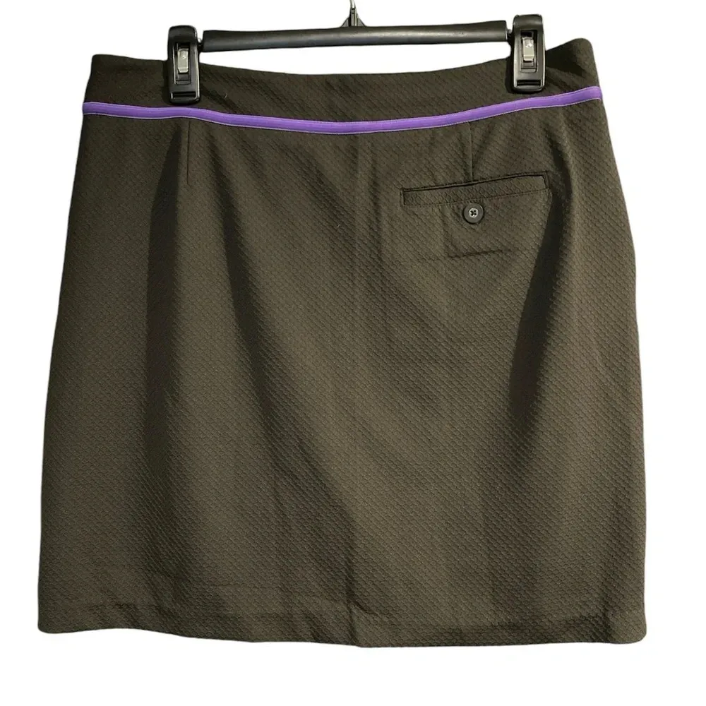Greg Norman the shark golf skort for women size Medium black w/ purple Like New - Image 2