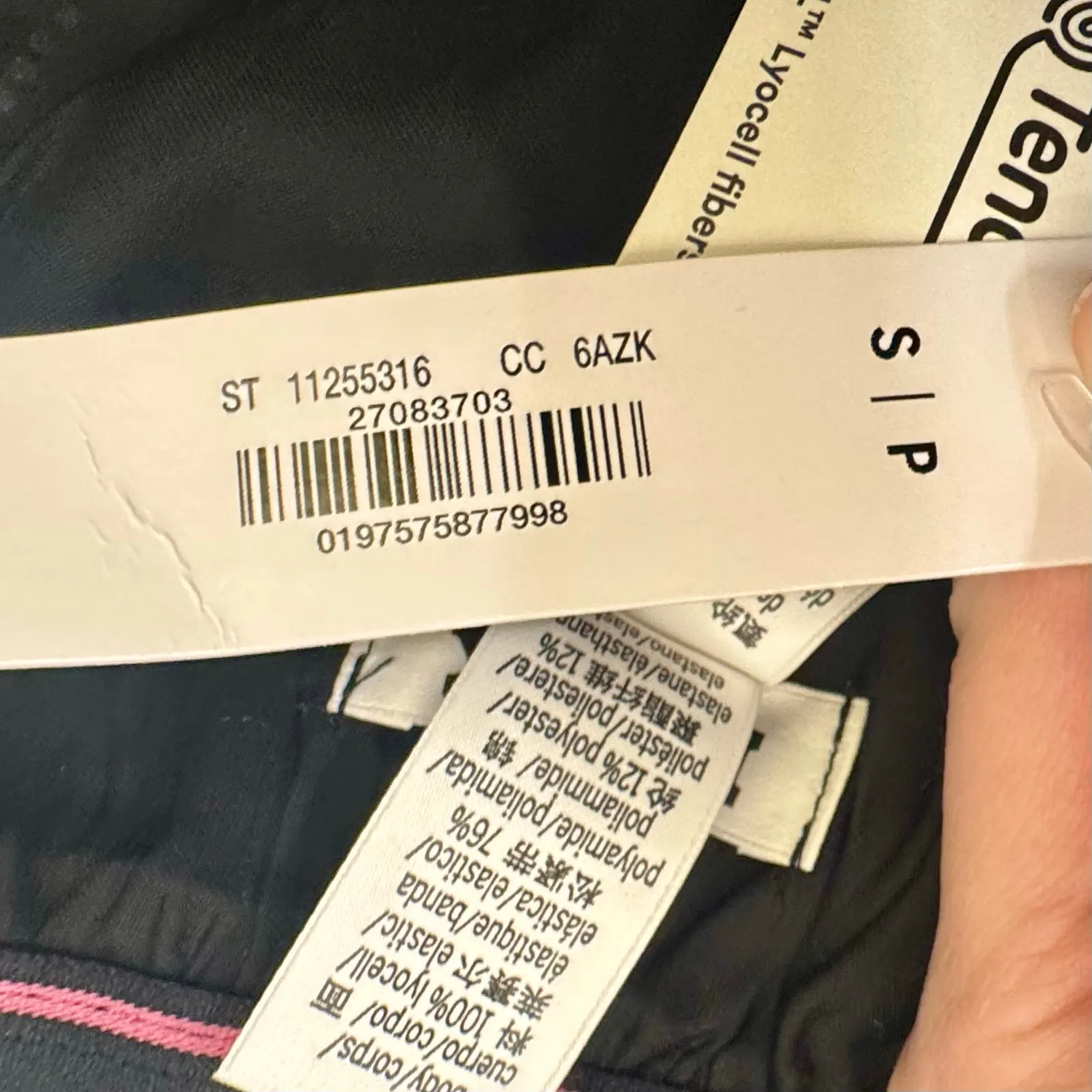 PINK Victoria’s Secret 2025 Bling Skeleton hands Sleep Shorts Silky Small NWT Black - Image 7