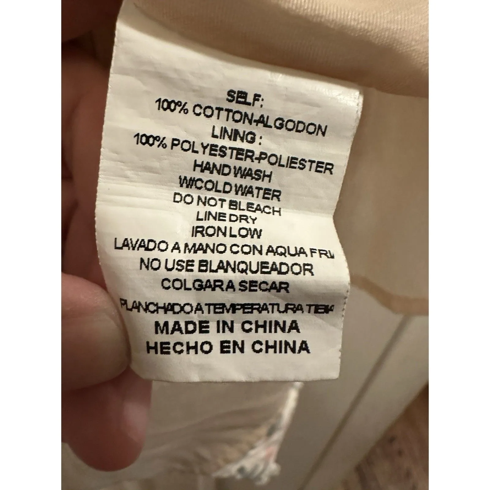 &Merci Large Blouse Top‎ Floral Ruffle Babydoll Tank Tie Bow Back 100% Cotton - Image 5