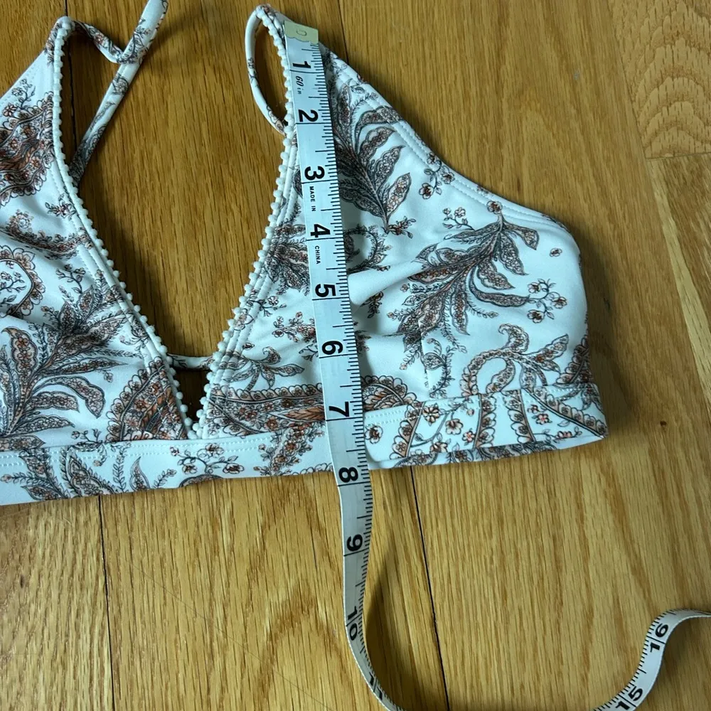 Paisley Print Bikini Top Brown - Image 5