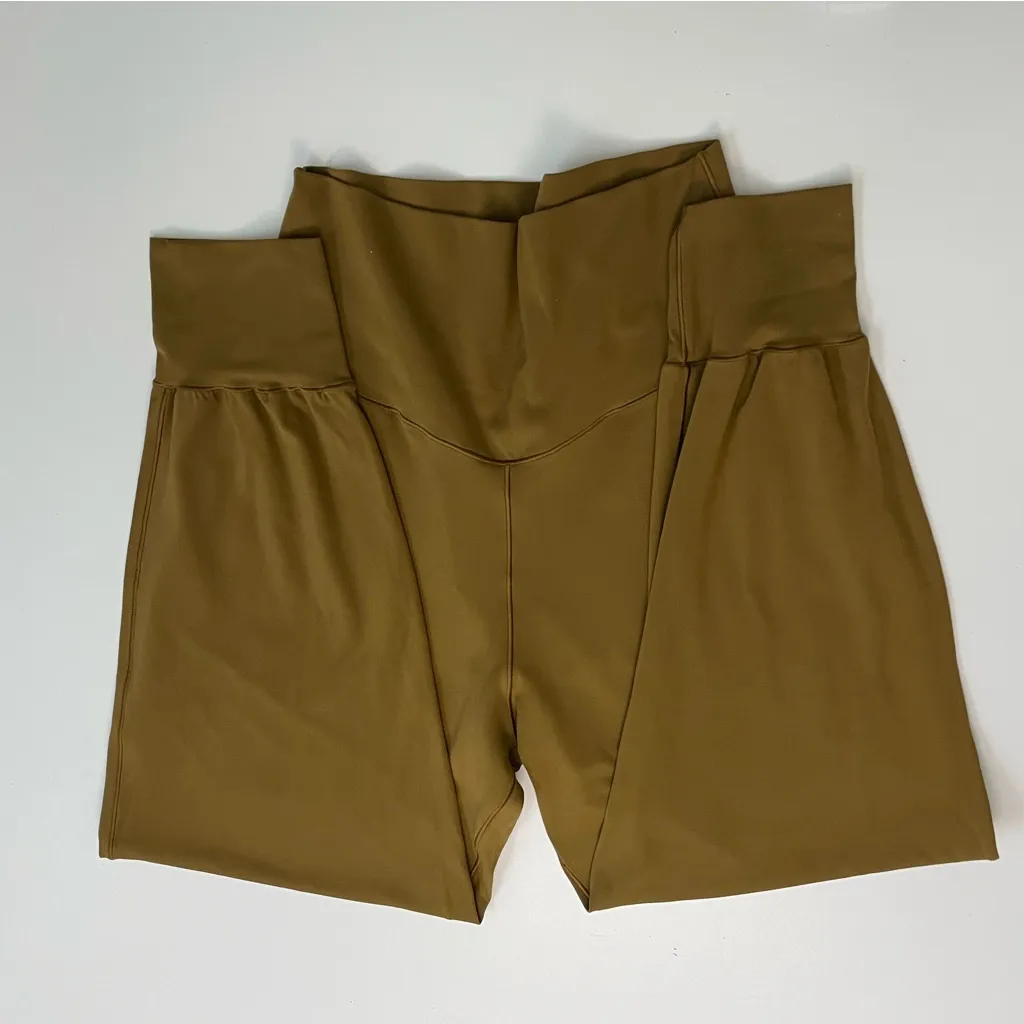 Aerie Offline Real Me Jogger Pants High Rise Lightweight Pockets Mustard Yellow - Image 9