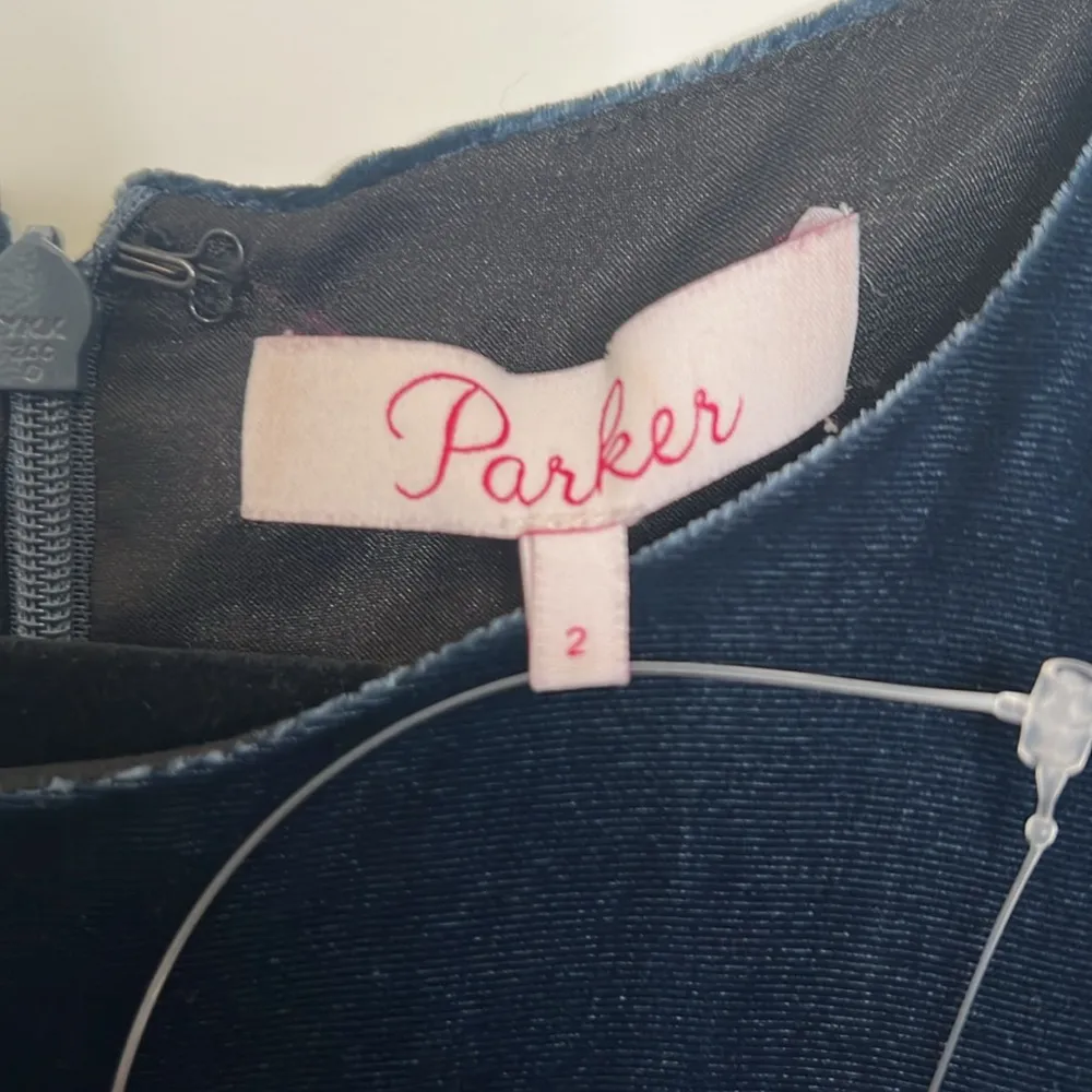 Parker‎ Blue Velvet Valentine Dress NWOT Size 2 - Image 3
