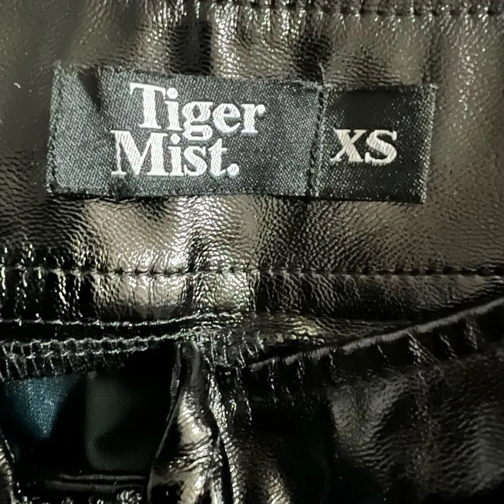 Tiger Mist Lennon Faux Leather Skinny Pants XS Women’s Black - Image 3