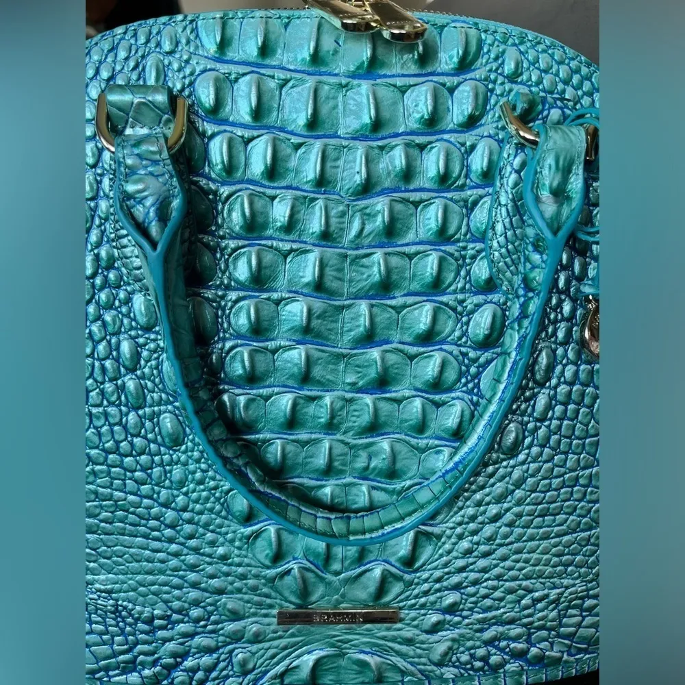 Brahmin Georgina Seafoam Melbourne Satchel Crossbody Bag NWT - Image 5