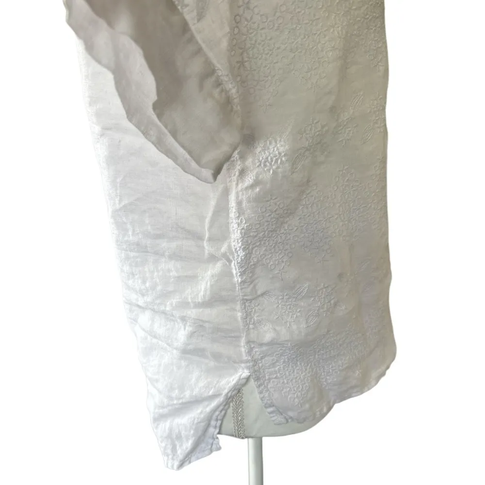 Christian Siriano White Textured Women's Top Size M - Image 3