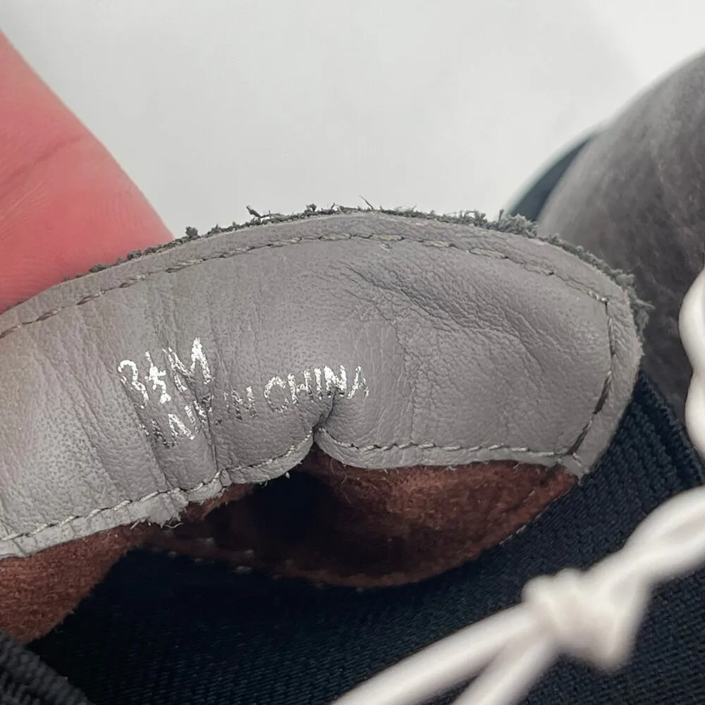 LINEA PAOLO Tate Boots Size 8.5 Metallic Camo Silver Lug Sole Black Stretch NEW - Image 3