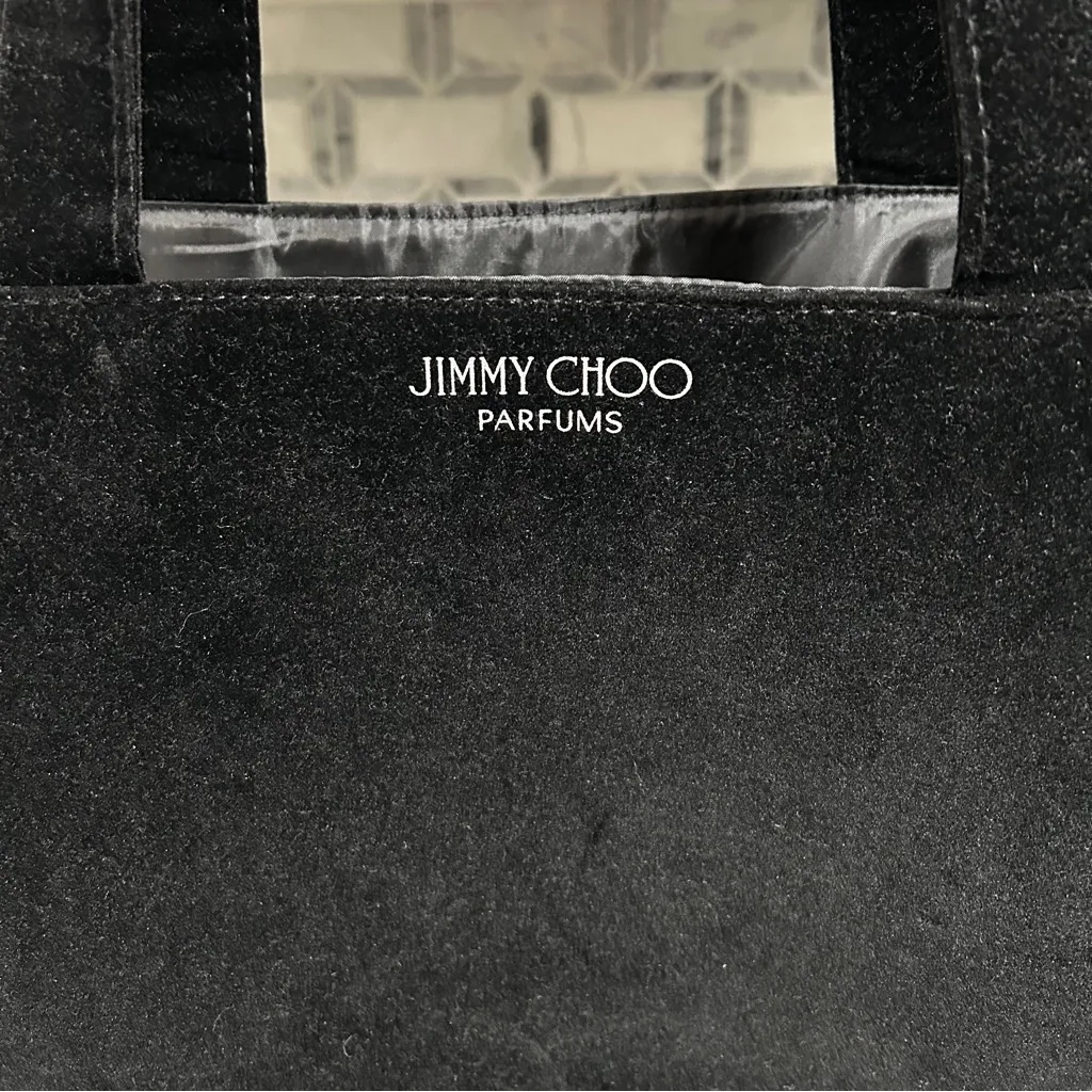Jimmy Choo Parfums Black & Silver Glitter Tote - Image 2