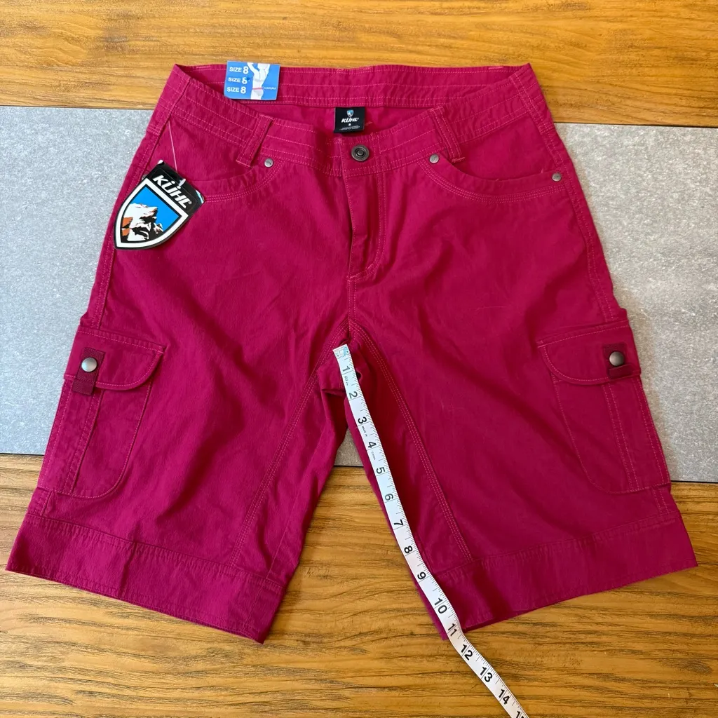 KÜHL Splash 11" Cargo Shorts in Plum Performance Fabric Women’s Size 8 - Image 5