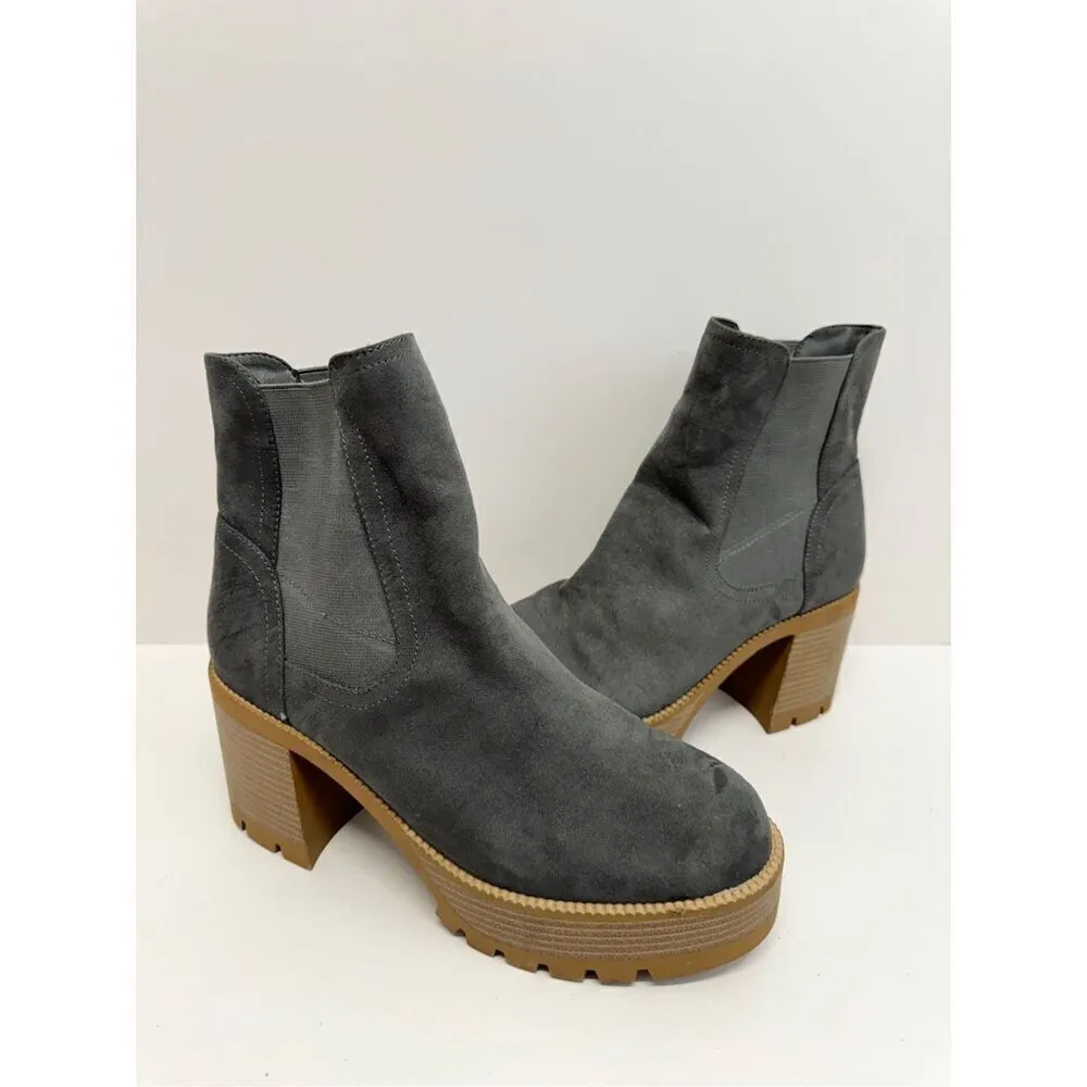 Nordstrom BP Chelsea Boots Size 9.5 Pull On Chunky‎ Heel Round Toe - Image 2