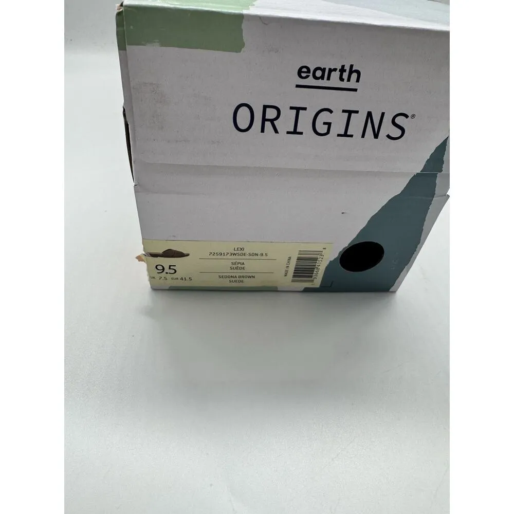 NWB Earth Origins Lexi Sandals Women's 9.5M Sedona Brown Suede Flats - Image 10