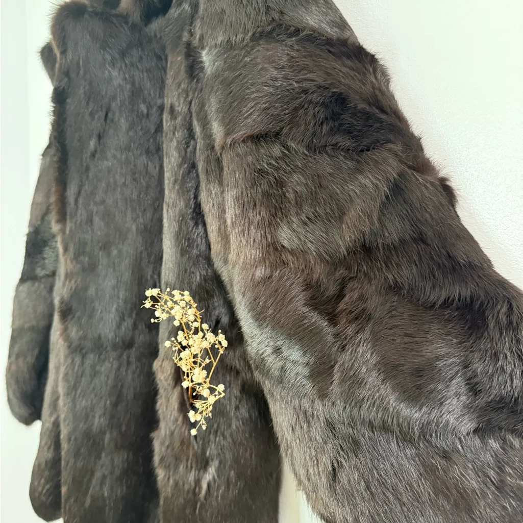 Vintage Carefree Casuals RABBIT Fur Coat - Image 8