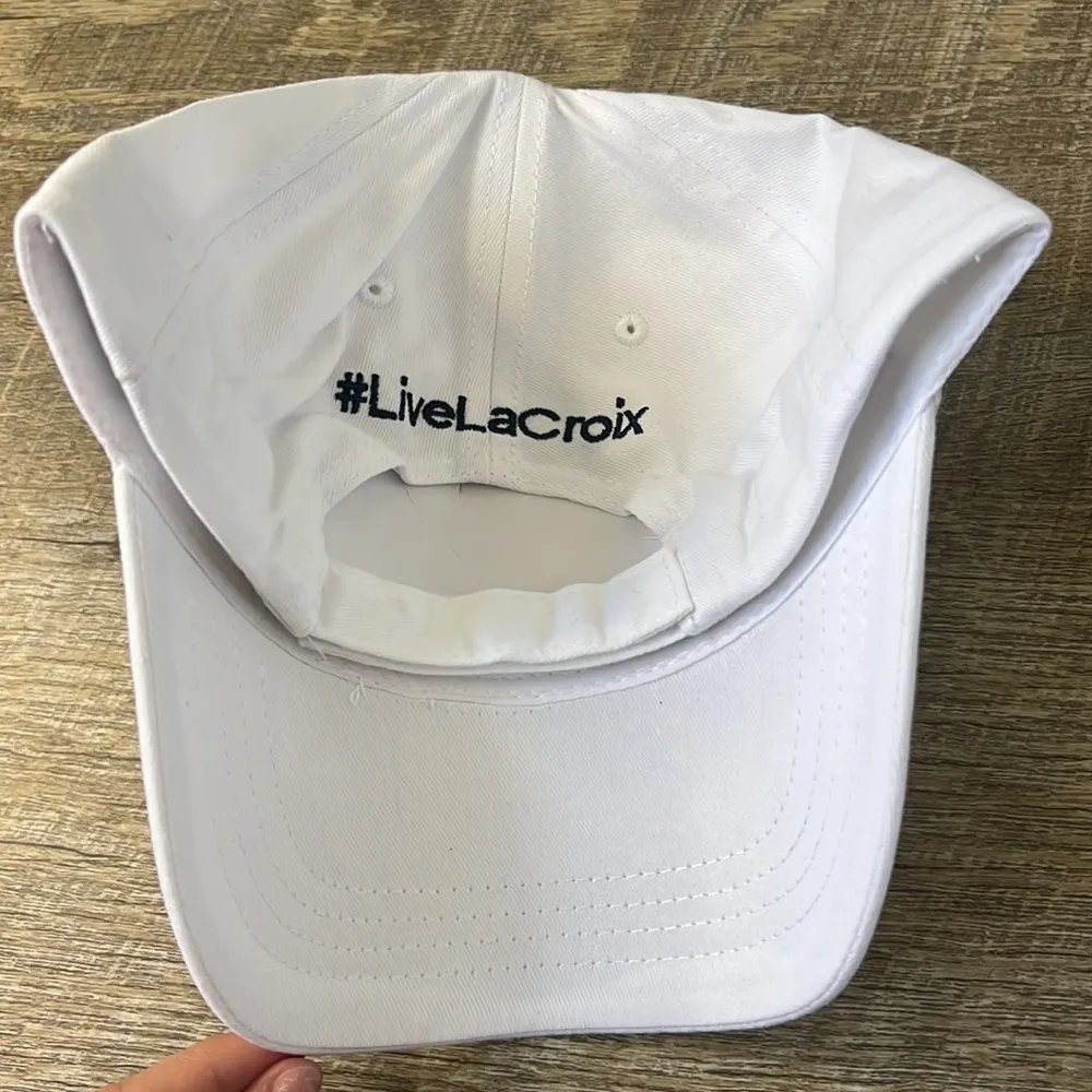 La Croix White Adjustable Ball Cap OS - Image 2