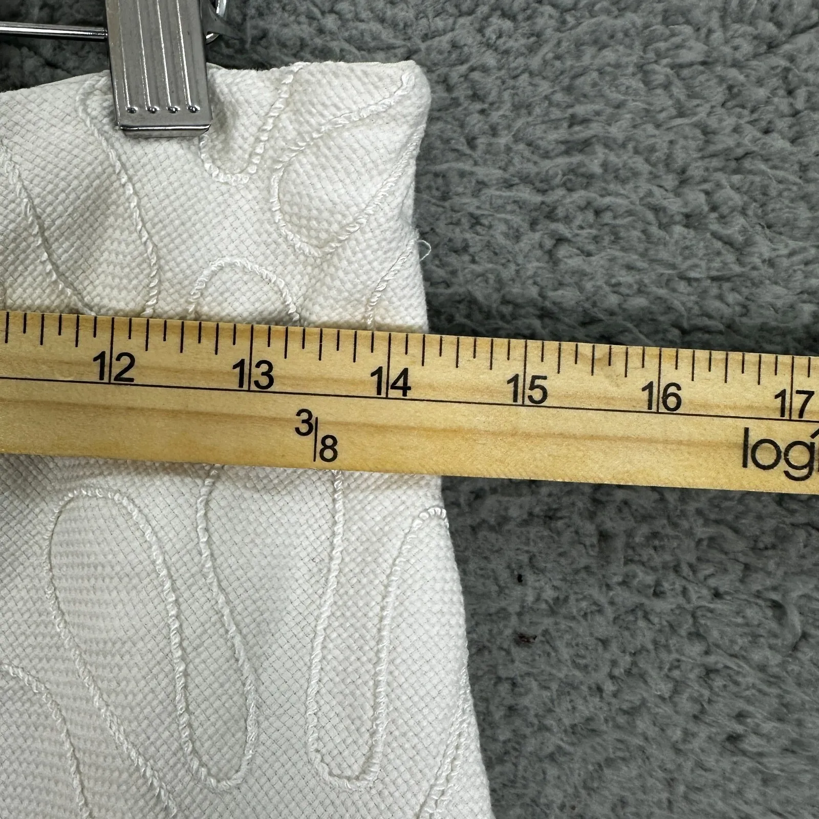 J.McLaughlin Skirt Size 10‎ White Textured Cotton Costal Modest Preppy Classic - Image 2