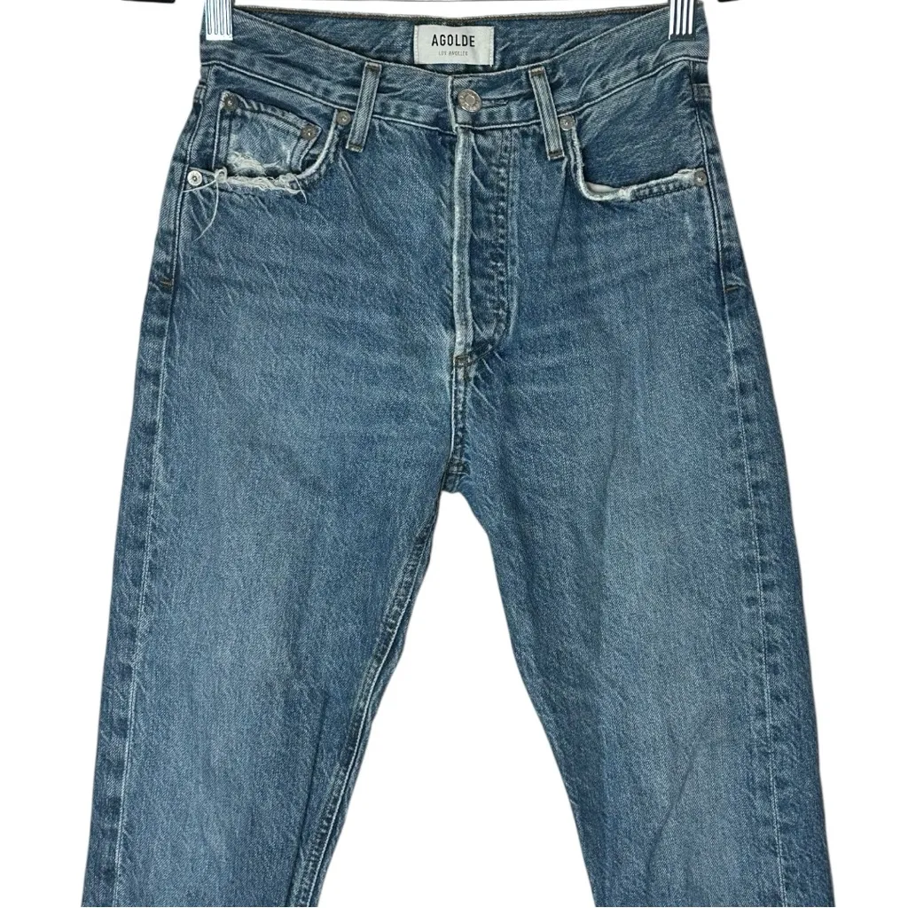 Agolde Jamie High Rise Classic Jeans in Blithe Size 23 - Image 2