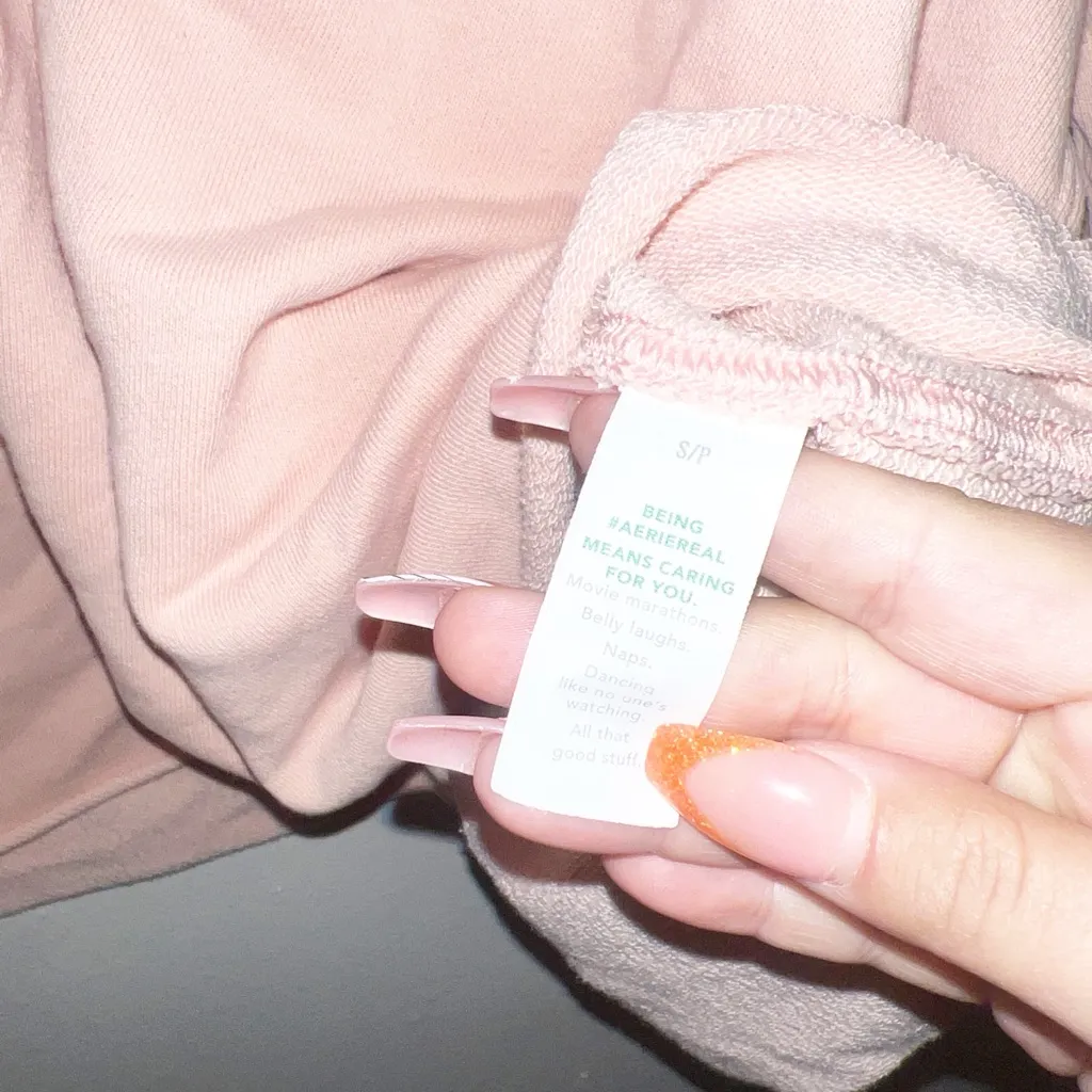 Aerie oversized light pink “after sunset” graphic distressed crewneck - Image 8