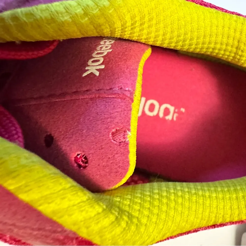 Reebok Women's Sporty Pink & Citron Athletic Workout Running Sneakers Sz 8 - Image 12