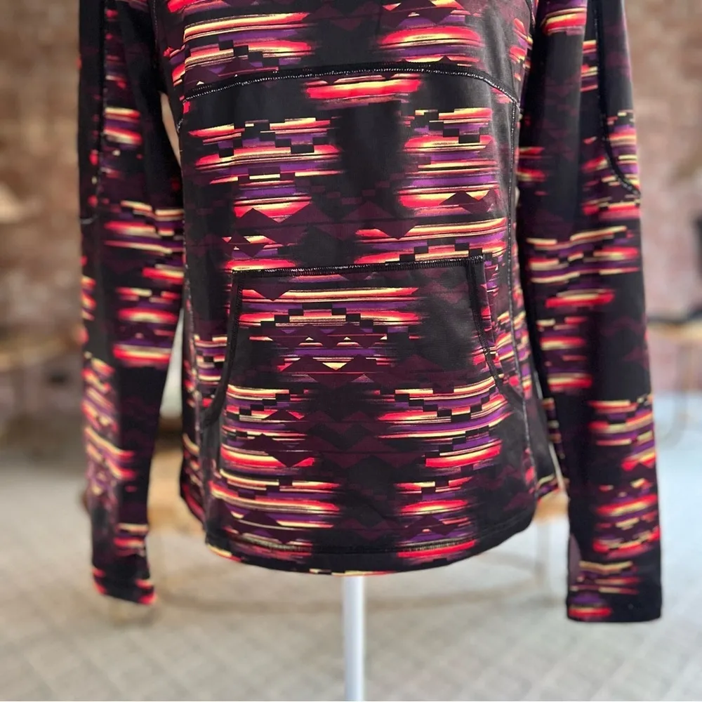 Fila Black Multi Space Dye Pullover Athletic Quarter Zip Jacket M - Image 7